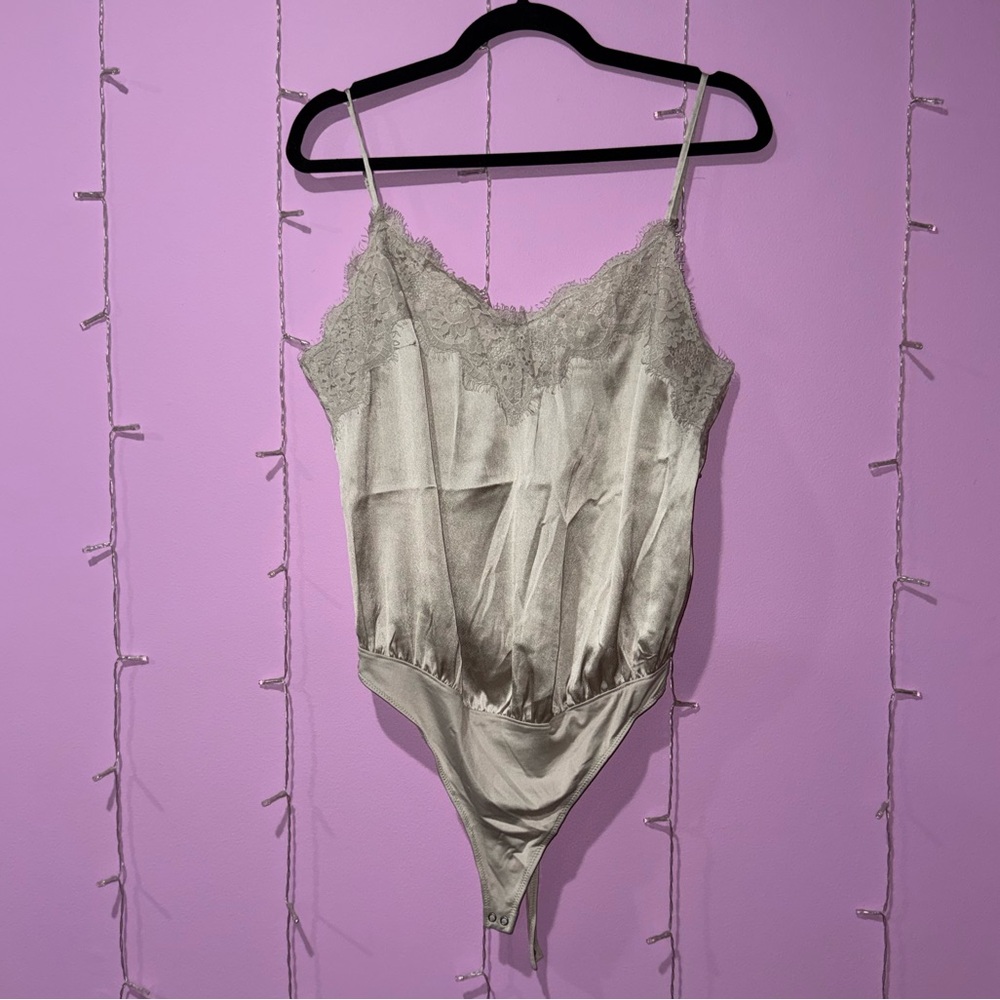 Abercrombie & Fitch Lace Trim Bodysuit